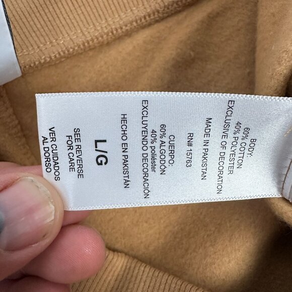 Champion Mens Jogger Sweatpants Size Large Tan Cotton/Polyester Blend - Picture 5 of 7